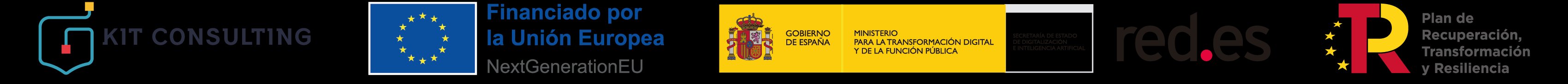 Kit Consulting · Financiado por la Unión Europea NextGenerationEU · Gobierno de España · Ministerio para la Transformación Digital y de la Función Pública · Red.es · Plan de Recuperación, Transformación y Resiliencia